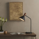 Functional Cullen Task Lamp - Black Leather