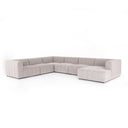 Veridian Channeled 6-Piece Sectional - Right Chaise Napa Sandstone