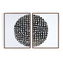 Chroma Collection Global Disco Diptych Black by Jess Engle - 60X40
