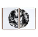 Chroma Collection Global Disco Diptych Black by Jess Engle - 40X30