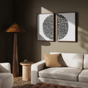 Chroma Collection Global Disco Diptych Black by Jess Engle - 48X36