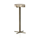 Luxe Jonty Round End Table - Light Petrified Wood