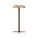 Luxe Jonty Round End Table - Light Petrified Wood