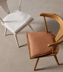 Alaric Dining Seat Cushion-165 - Cream Shorn Sheepskin