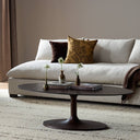 Aveline Oval Coffee Table - Antique Rust