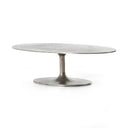 Aveline Oval Coffee Table - Antique Nickel