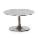 Aveline Oval Coffee Table - Antique Nickel