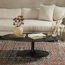 Aveline Oval Coffee Table - Raw Black