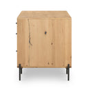 Aria Eaton Executive Desk - Light Oak Resin