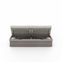 Luxe Leroy Outdoor Double Chaise Weathered Grey