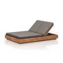 Aveline Outdoor Double Chaise Lounge - Charcoal