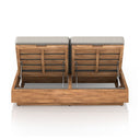 Aveline Outdoor Double Chaise Lounge - Stone Grey