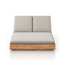 Aveline Outdoor Double Chaise Lounge - Stone Grey