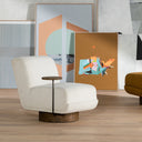 Livia Swivel Chair Side Table - Default Title