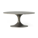 Verity Round Coffee Table - Raw Antique