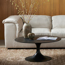 Verity Round Coffee Table - Raw Black