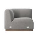 Seraphine Build Your Own Mabry Sectional - Corner Piece Gibson Silver