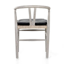 Muestra Dining Chair W Cushion - Weathered Grey Teak Pebble Black