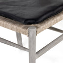 Muestra Dining Chair W Cushion - Weathered Grey Teak Pebble Black