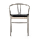 Muestra Dining Chair W Cushion - Weathered Grey Teak Pebble Black