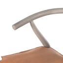 Aveline Bar Counter Stool - Bar Weathered Grey Whiskey Saddle