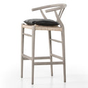 Halcyon Bar Counter Stool - Bar Weathered Grey Pebble Black
