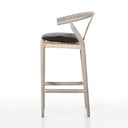Aveline Bar Counter Stool - Bar Weathered Grey Pebble Black