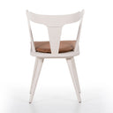 Luxe Haven Ripley Dining Chair - Off White Whiskey Saddle