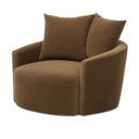 Verity Chloe Swivel Chair - Crypton Henry Coffee