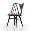 Aurelian Lewis Windsor Chair - Black Oak Whiskey Saddle