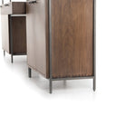 Aurelia Modular Wall Desk With 2 Bookcases - Auburn