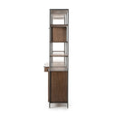 Aurelia Modular Wall Desk With 2 Bookcases - Auburn