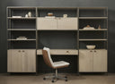 Aurelia Modular Wall Desk With 2 Bookcases - Dove Poplar