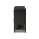 Verity Zuma 6 Drawer Dresser - Smoked Black Ash