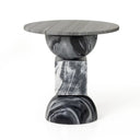 Verity Neda End Table - Ebony Marble