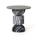 Verity Neda End Table - Ebony Marble