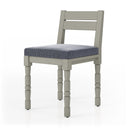 Crestview Outdoor Dining Chair - Faye Navy Weathered Grey