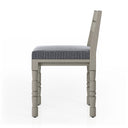 Crestview Outdoor Dining Chair - Faye Navy Weathered Grey