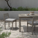 Crestview Outdoor Dining Chair - Stone Grey Weathered Grey