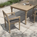 Verano Waller Outdoor Dining Armchair - Charcoal Washed Brown