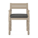 Verano Waller Outdoor Dining Armchair - Charcoal Washed Brown