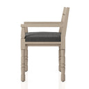 Verano Waller Outdoor Dining Armchair - Charcoal Washed Brown