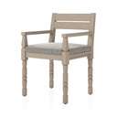 Verano Waller Outdoor Dining Armchair - Faye Ash Washed Brown
