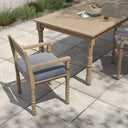 Verano Waller Outdoor Dining Armchair - Faye Navy Washed Brown