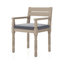 Verano Waller Outdoor Dining Armchair - Faye Navy Washed Brown