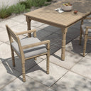Verano Waller Outdoor Dining Armchair - Stone Grey Washed Brown