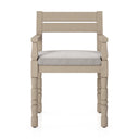 Verano Waller Outdoor Dining Armchair - Stone Grey Washed Brown