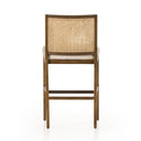 Veridian Cane Armless Bar Counter Stool - Bar Solid Parawood Savile Flax