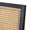 Aveline Antonia Cane Armless Bar Counter Stool - Bar Brushed Ebony Savile Flax