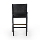 Aveline Antonia Cane Armless Bar Counter Stool - Bar Brushed Ebony Sonoma Black